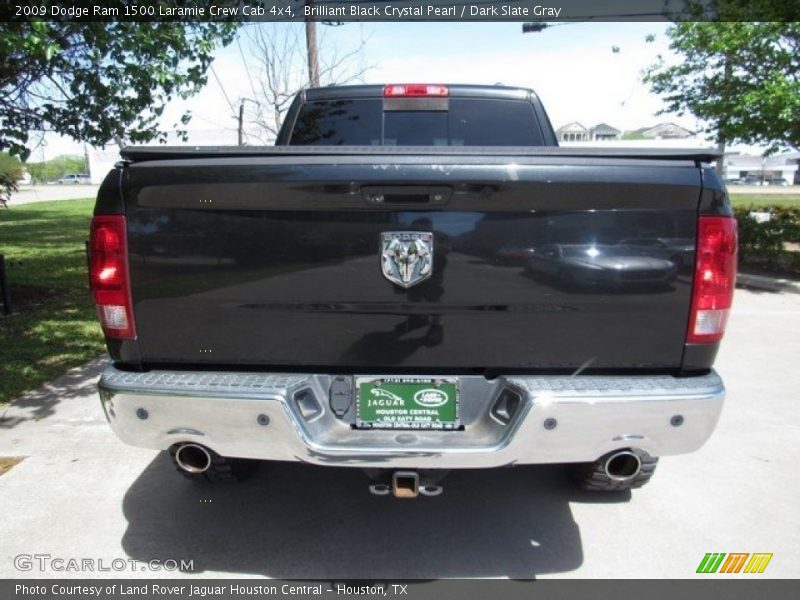 Brilliant Black Crystal Pearl / Dark Slate Gray 2009 Dodge Ram 1500 Laramie Crew Cab 4x4