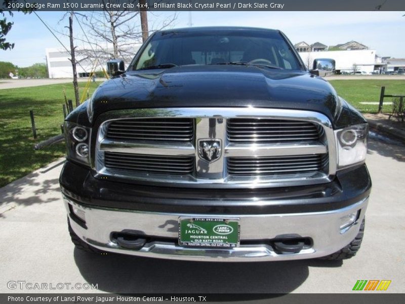 Brilliant Black Crystal Pearl / Dark Slate Gray 2009 Dodge Ram 1500 Laramie Crew Cab 4x4