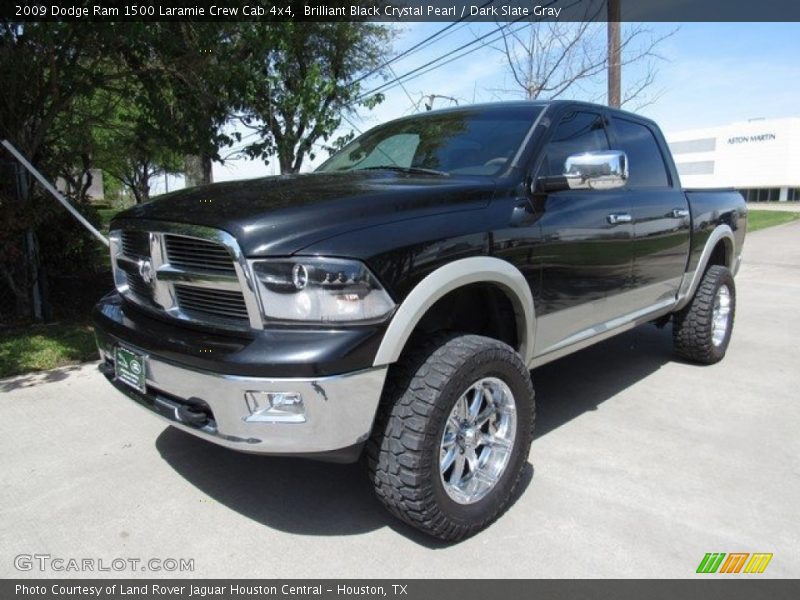 Brilliant Black Crystal Pearl / Dark Slate Gray 2009 Dodge Ram 1500 Laramie Crew Cab 4x4