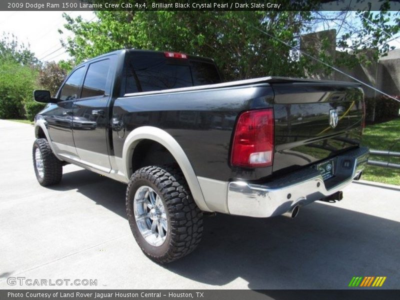 Brilliant Black Crystal Pearl / Dark Slate Gray 2009 Dodge Ram 1500 Laramie Crew Cab 4x4