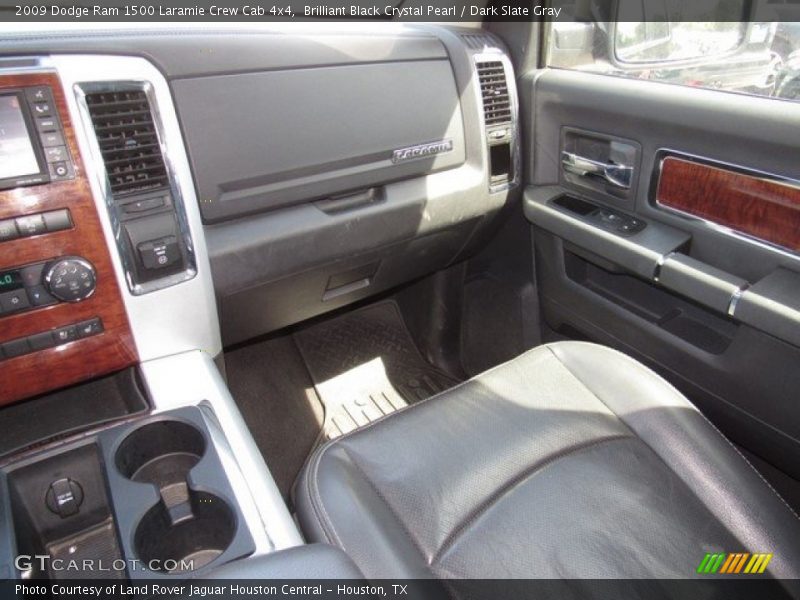 Brilliant Black Crystal Pearl / Dark Slate Gray 2009 Dodge Ram 1500 Laramie Crew Cab 4x4