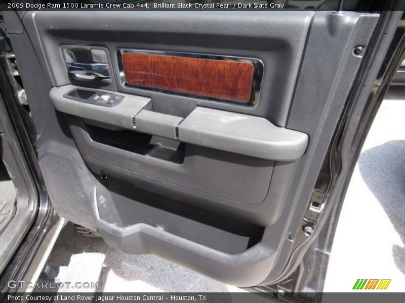 Brilliant Black Crystal Pearl / Dark Slate Gray 2009 Dodge Ram 1500 Laramie Crew Cab 4x4