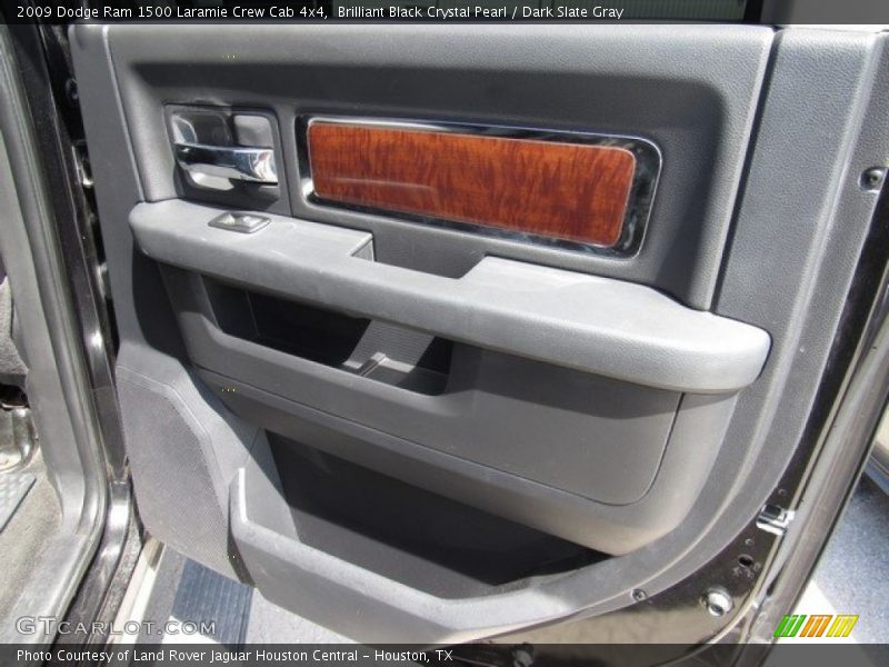 Brilliant Black Crystal Pearl / Dark Slate Gray 2009 Dodge Ram 1500 Laramie Crew Cab 4x4