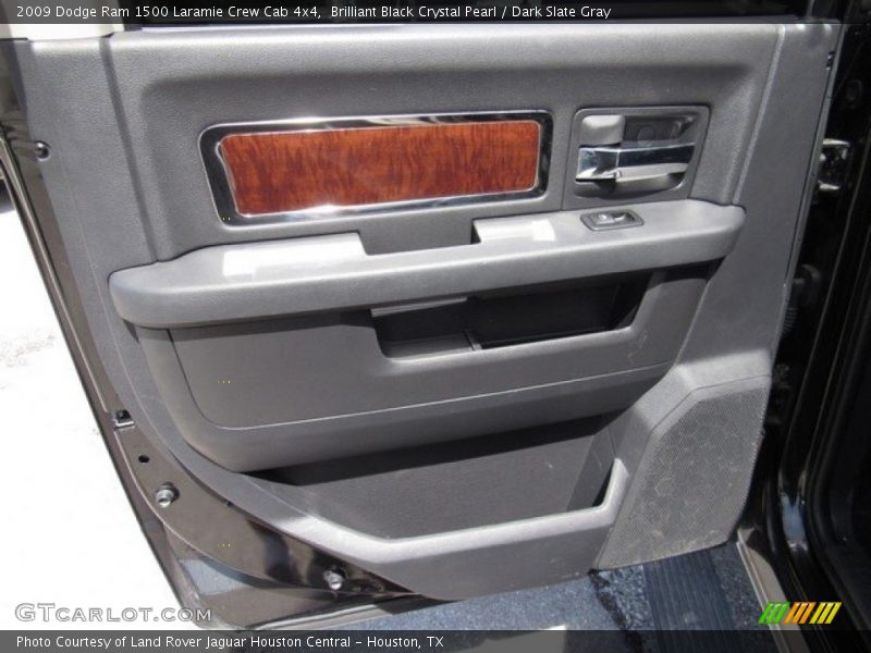 Brilliant Black Crystal Pearl / Dark Slate Gray 2009 Dodge Ram 1500 Laramie Crew Cab 4x4