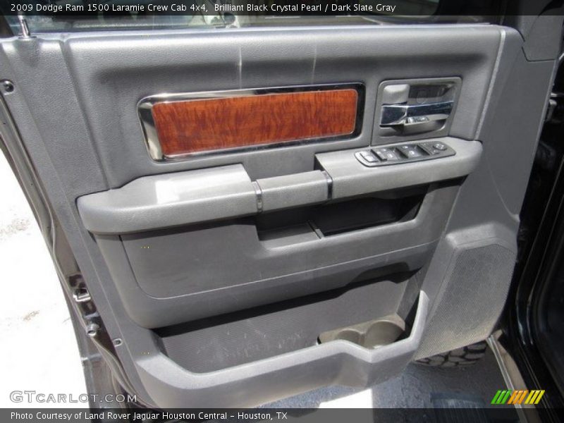 Brilliant Black Crystal Pearl / Dark Slate Gray 2009 Dodge Ram 1500 Laramie Crew Cab 4x4