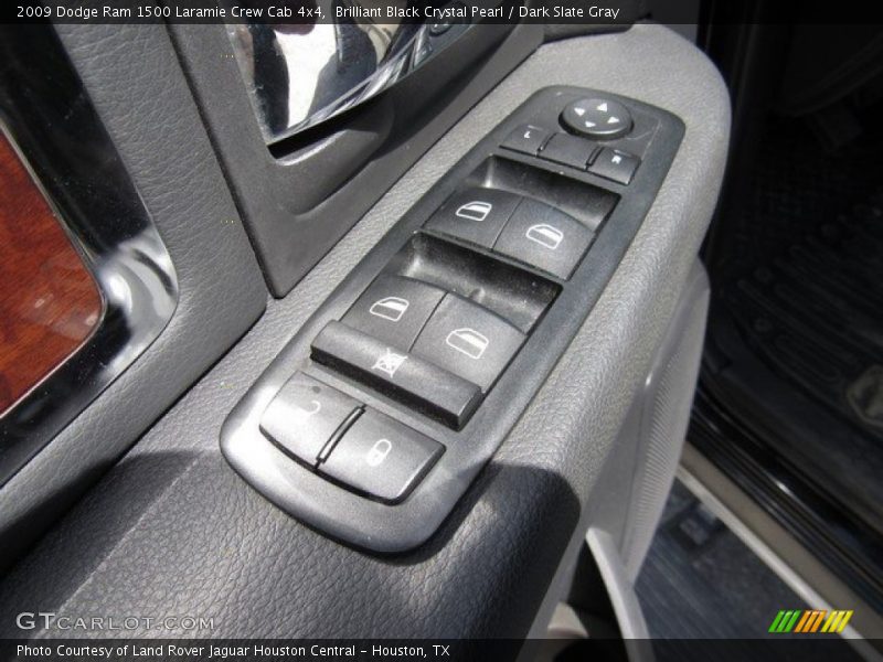 Brilliant Black Crystal Pearl / Dark Slate Gray 2009 Dodge Ram 1500 Laramie Crew Cab 4x4