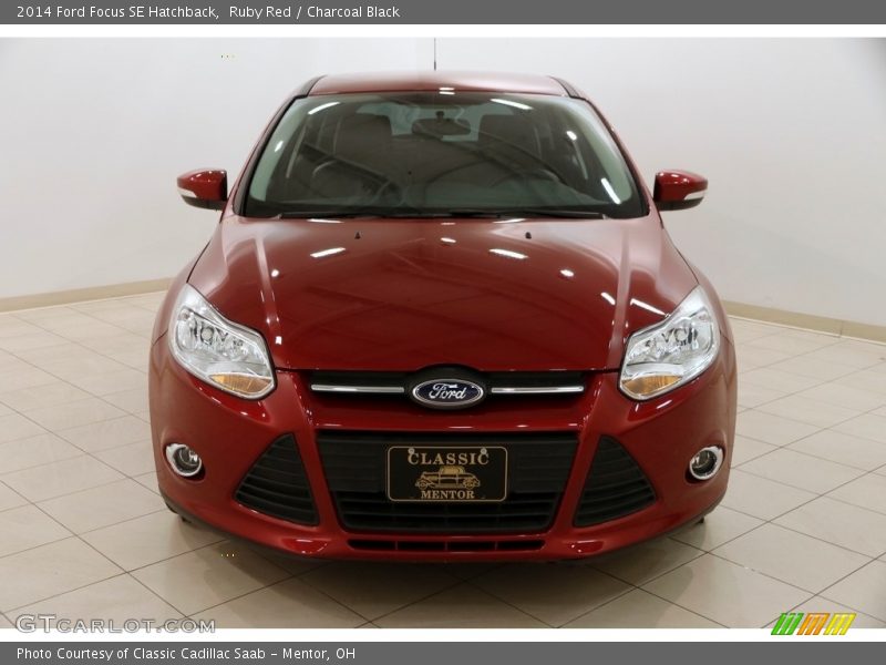 Ruby Red / Charcoal Black 2014 Ford Focus SE Hatchback