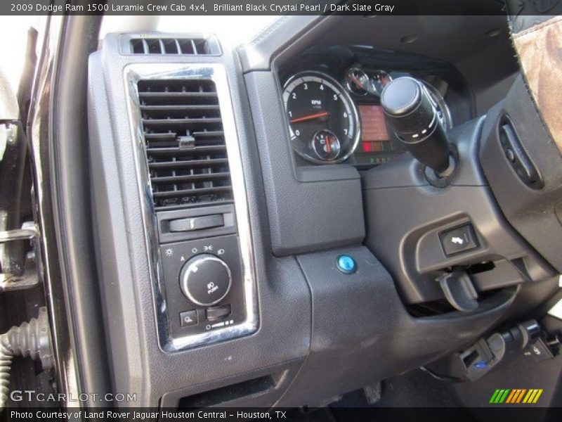 Brilliant Black Crystal Pearl / Dark Slate Gray 2009 Dodge Ram 1500 Laramie Crew Cab 4x4