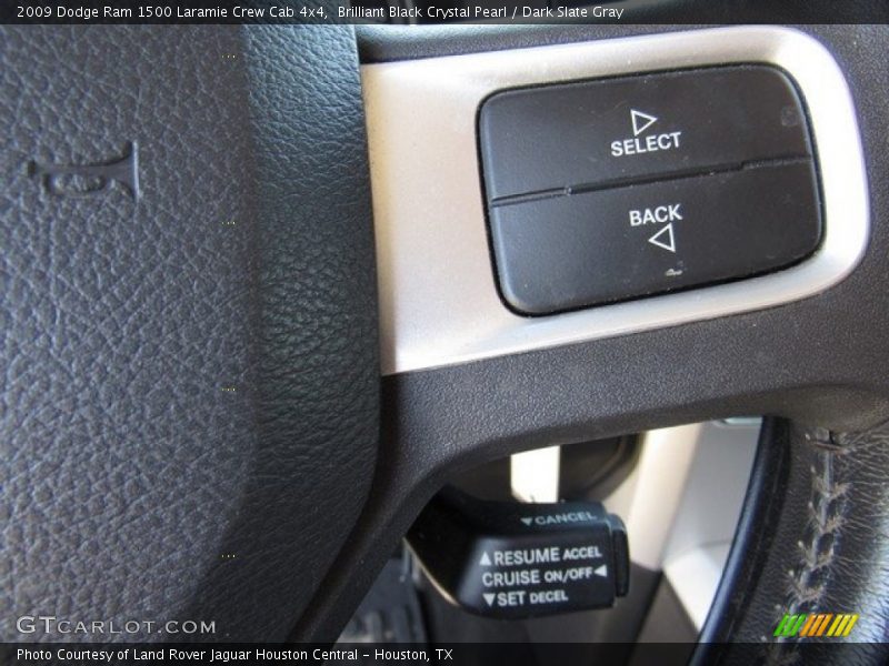 Brilliant Black Crystal Pearl / Dark Slate Gray 2009 Dodge Ram 1500 Laramie Crew Cab 4x4