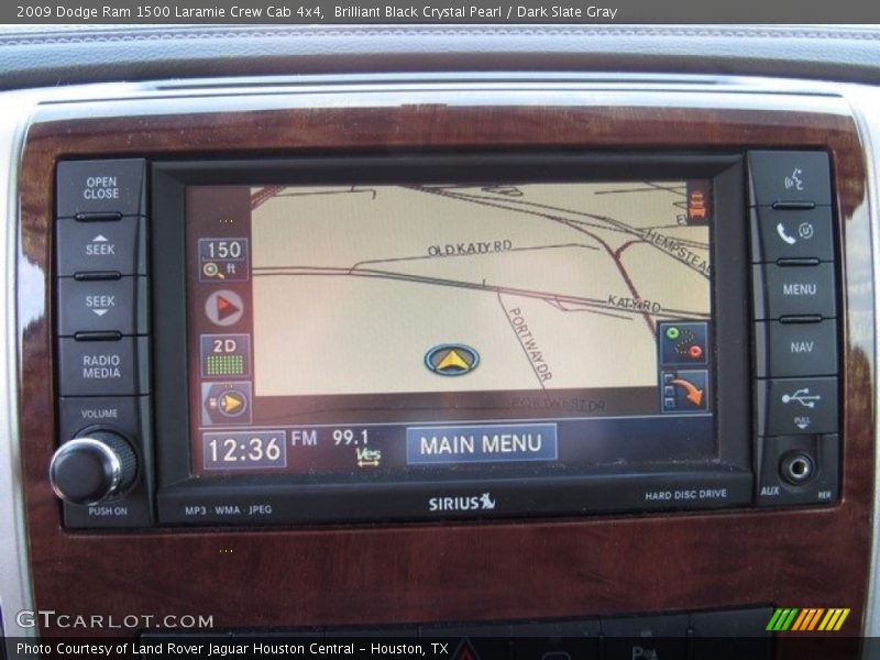 Brilliant Black Crystal Pearl / Dark Slate Gray 2009 Dodge Ram 1500 Laramie Crew Cab 4x4