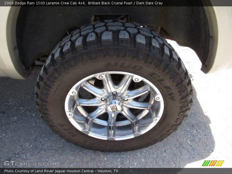 Brilliant Black Crystal Pearl / Dark Slate Gray 2009 Dodge Ram 1500 Laramie Crew Cab 4x4
