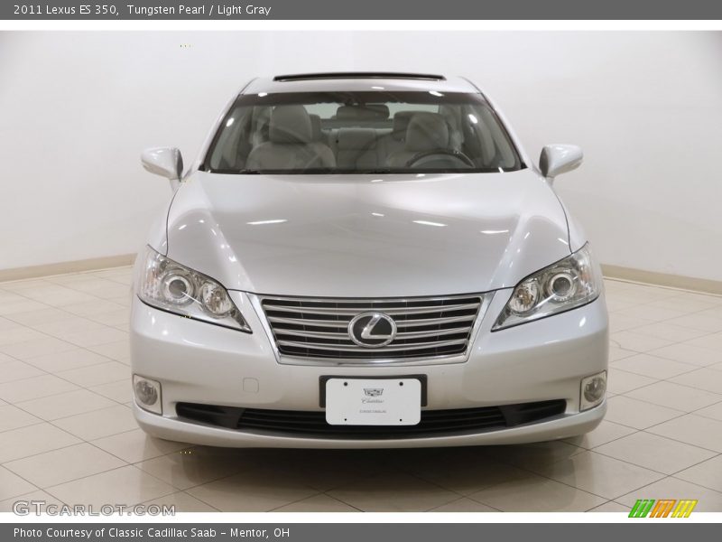 Tungsten Pearl / Light Gray 2011 Lexus ES 350