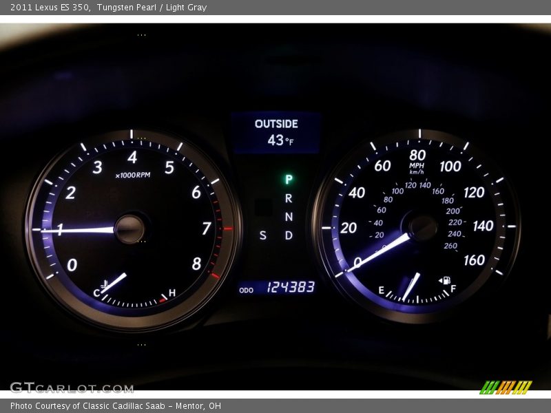 Tungsten Pearl / Light Gray 2011 Lexus ES 350