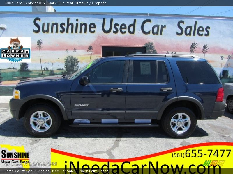 Dark Blue Pearl Metallic / Graphite 2004 Ford Explorer XLS