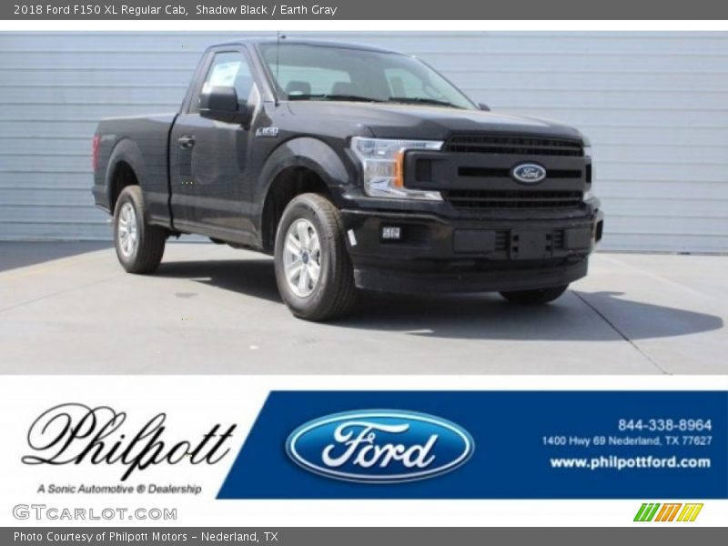 Shadow Black / Earth Gray 2018 Ford F150 XL Regular Cab
