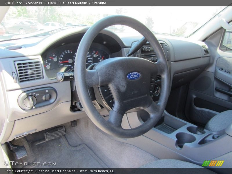 Dark Blue Pearl Metallic / Graphite 2004 Ford Explorer XLS