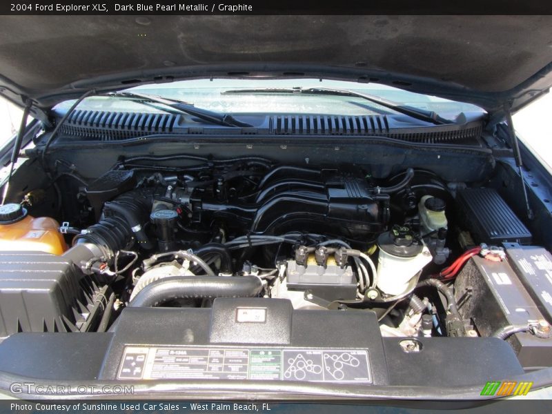 Dark Blue Pearl Metallic / Graphite 2004 Ford Explorer XLS