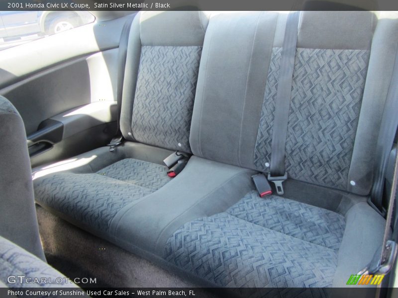 Satin Silver Metallic / Black 2001 Honda Civic LX Coupe