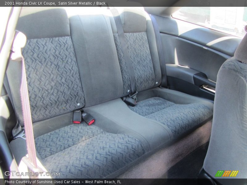 Satin Silver Metallic / Black 2001 Honda Civic LX Coupe