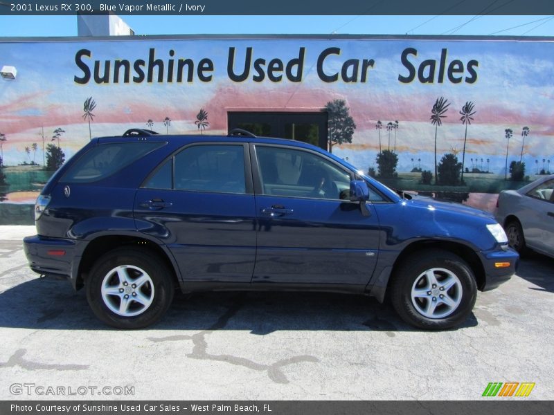 Blue Vapor Metallic / Ivory 2001 Lexus RX 300