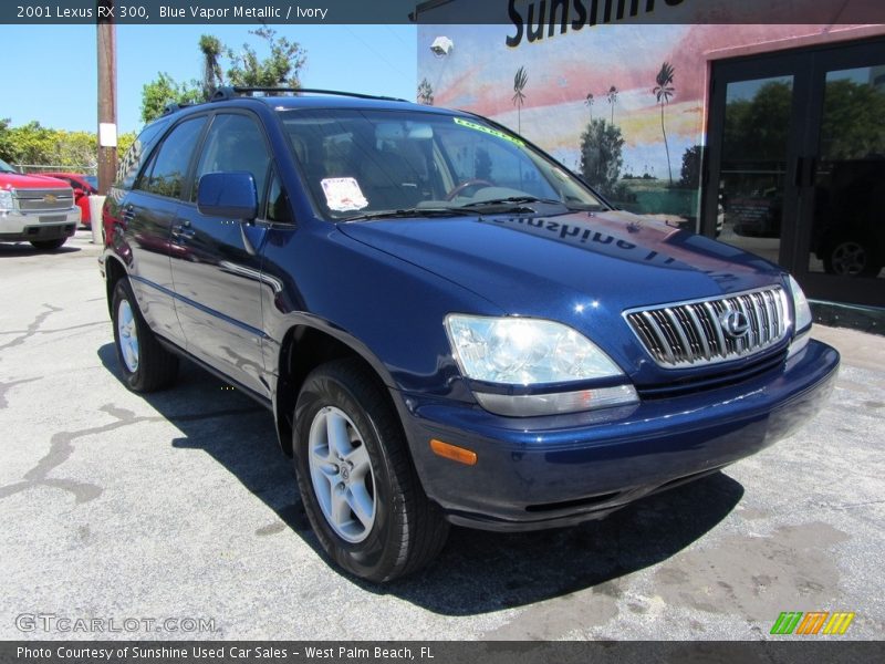 Blue Vapor Metallic / Ivory 2001 Lexus RX 300