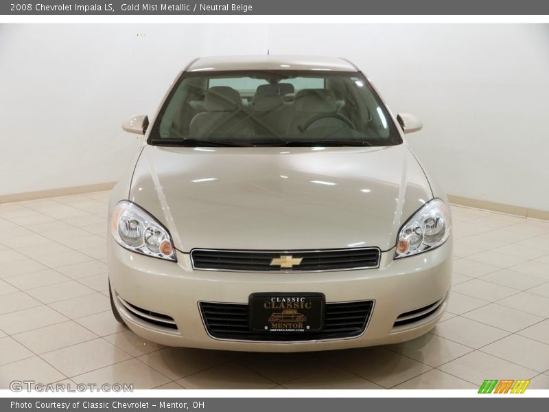 Gold Mist Metallic / Neutral Beige 2008 Chevrolet Impala LS