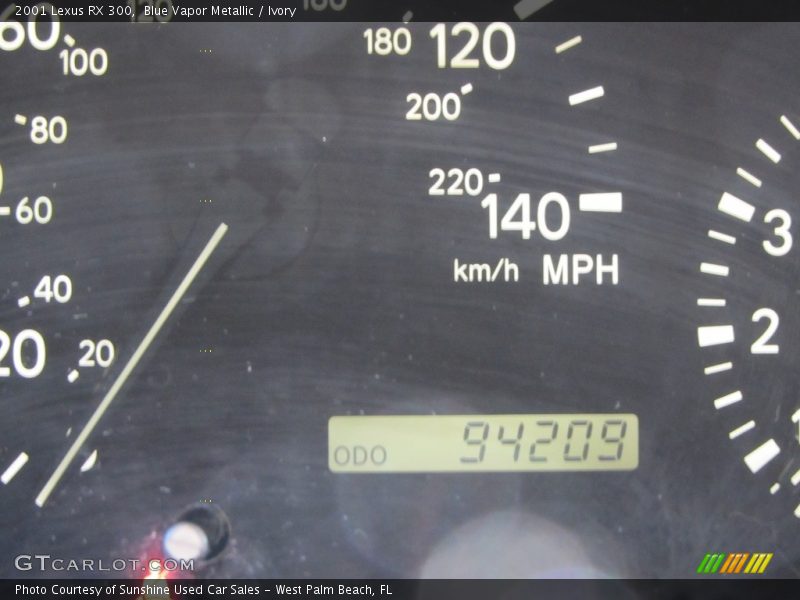 Blue Vapor Metallic / Ivory 2001 Lexus RX 300