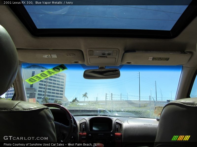 Blue Vapor Metallic / Ivory 2001 Lexus RX 300