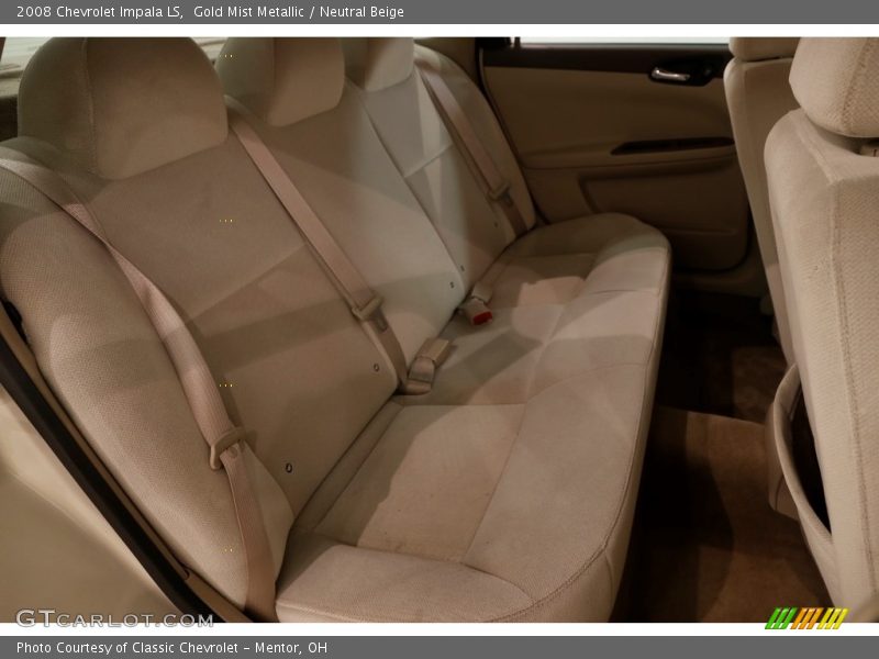 Gold Mist Metallic / Neutral Beige 2008 Chevrolet Impala LS