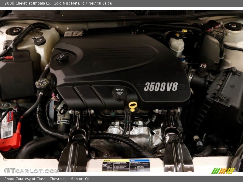 Gold Mist Metallic / Neutral Beige 2008 Chevrolet Impala LS