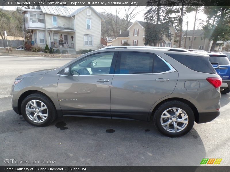 Pepperdust Metallic / Medium Ash Gray 2018 Chevrolet Equinox Premier AWD