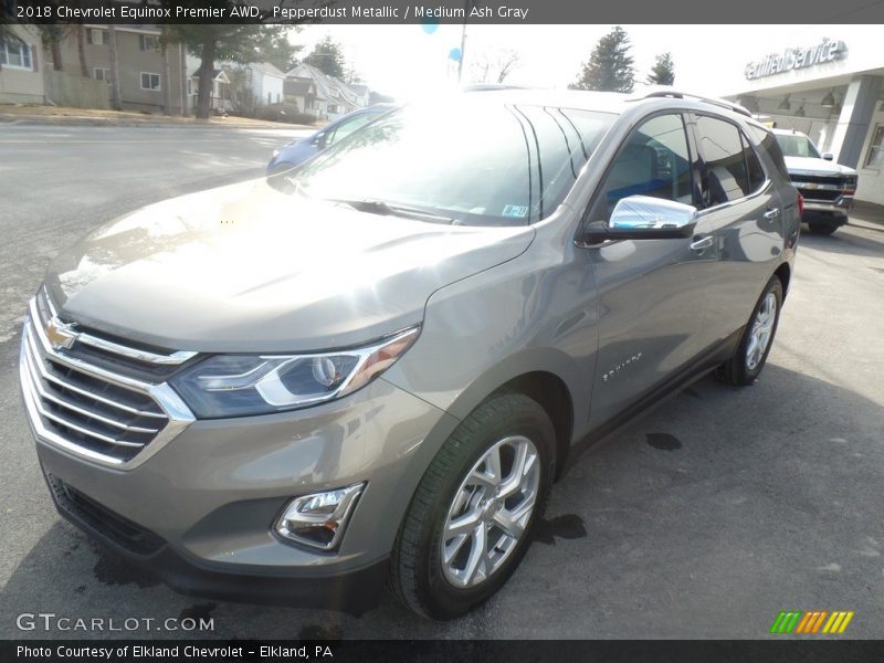 Pepperdust Metallic / Medium Ash Gray 2018 Chevrolet Equinox Premier AWD