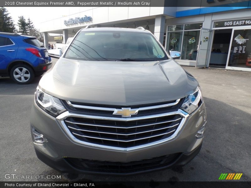 Pepperdust Metallic / Medium Ash Gray 2018 Chevrolet Equinox Premier AWD