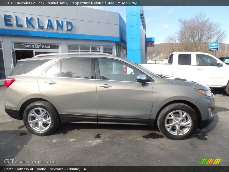 Pepperdust Metallic / Medium Ash Gray 2018 Chevrolet Equinox Premier AWD