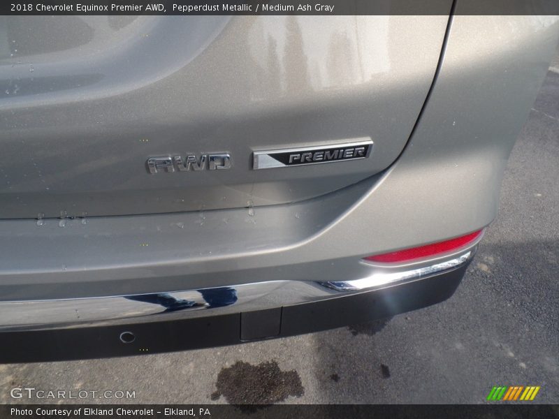 Pepperdust Metallic / Medium Ash Gray 2018 Chevrolet Equinox Premier AWD