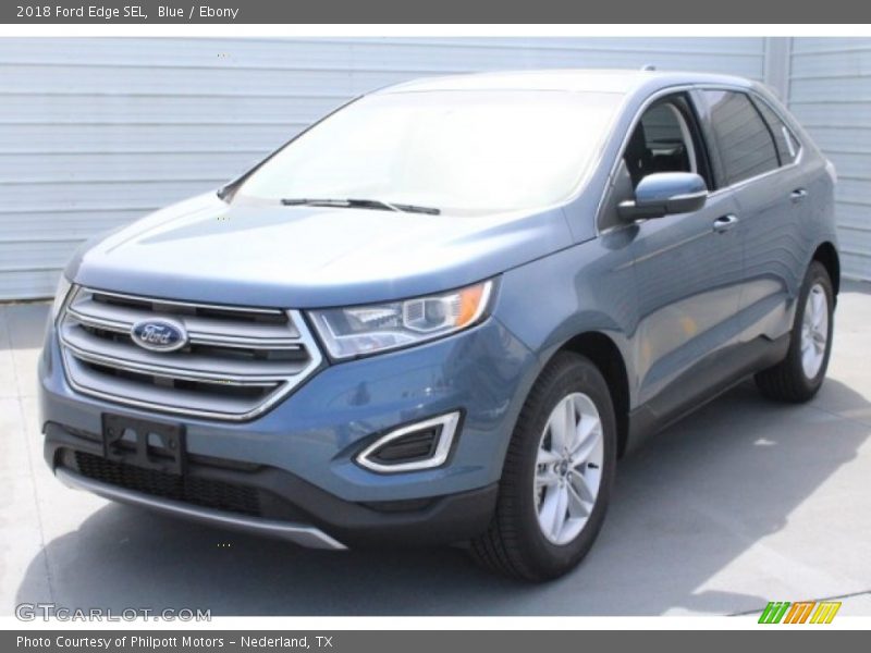 Blue / Ebony 2018 Ford Edge SEL