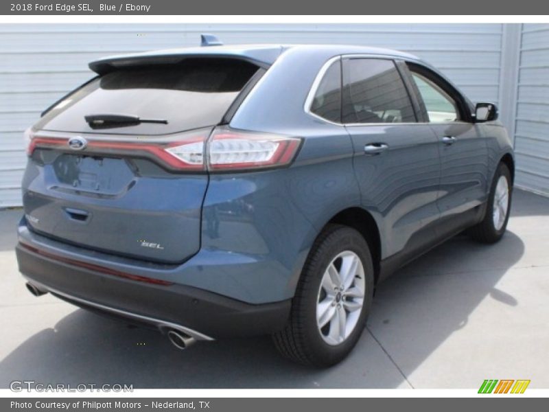 Blue / Ebony 2018 Ford Edge SEL