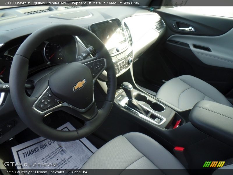Pepperdust Metallic / Medium Ash Gray 2018 Chevrolet Equinox Premier AWD