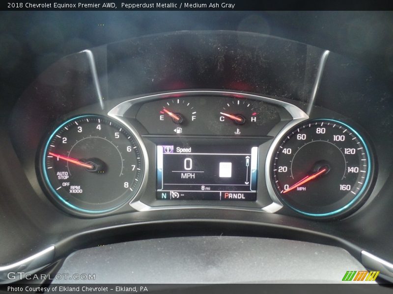 Pepperdust Metallic / Medium Ash Gray 2018 Chevrolet Equinox Premier AWD