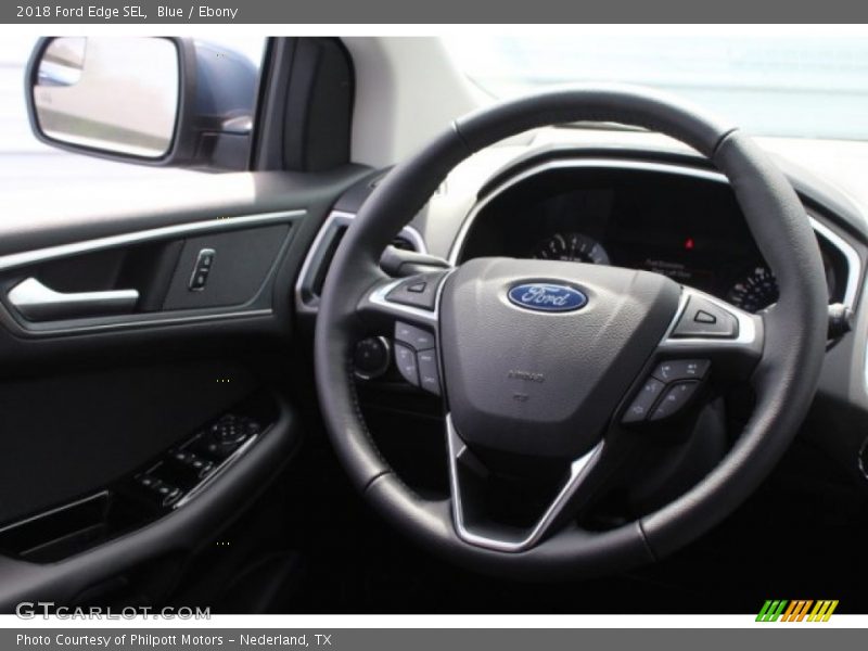 Blue / Ebony 2018 Ford Edge SEL