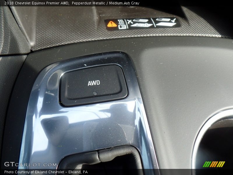 Pepperdust Metallic / Medium Ash Gray 2018 Chevrolet Equinox Premier AWD