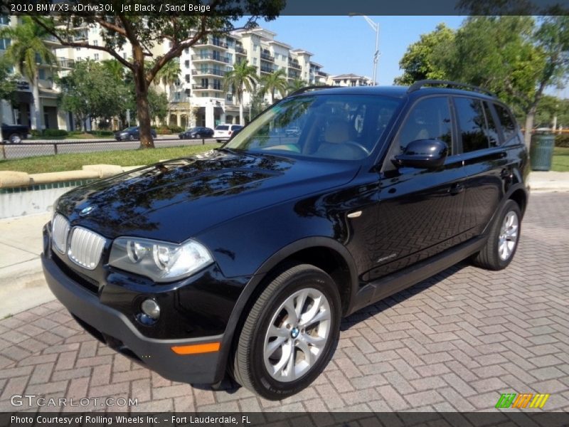Jet Black / Sand Beige 2010 BMW X3 xDrive30i
