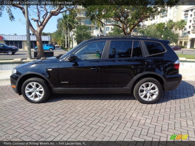 Jet Black / Sand Beige 2010 BMW X3 xDrive30i