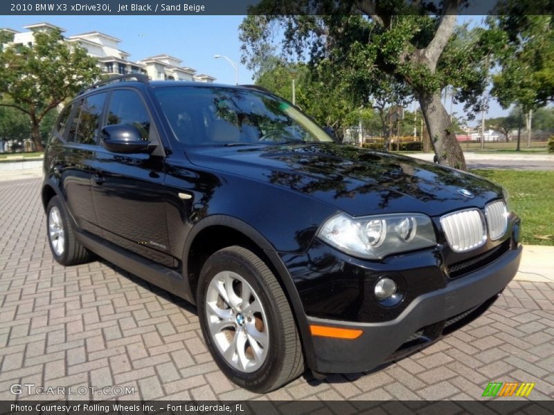 Jet Black / Sand Beige 2010 BMW X3 xDrive30i