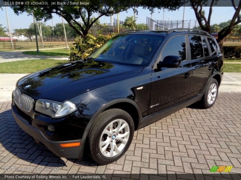 Jet Black / Sand Beige 2010 BMW X3 xDrive30i