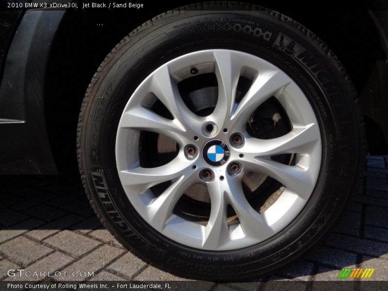 Jet Black / Sand Beige 2010 BMW X3 xDrive30i
