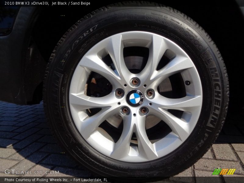 Jet Black / Sand Beige 2010 BMW X3 xDrive30i