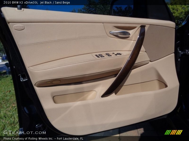 Jet Black / Sand Beige 2010 BMW X3 xDrive30i