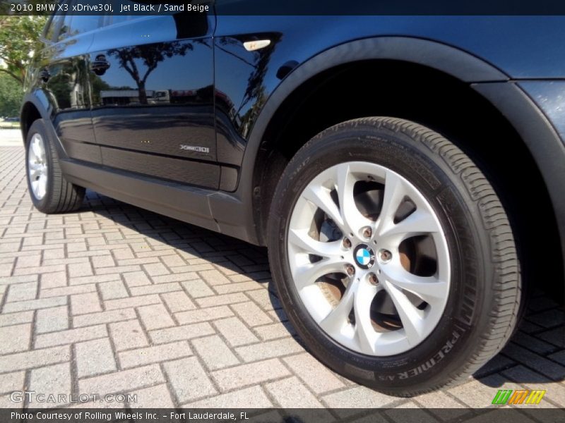 Jet Black / Sand Beige 2010 BMW X3 xDrive30i