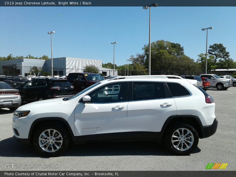 Bright White / Black 2019 Jeep Cherokee Latitude